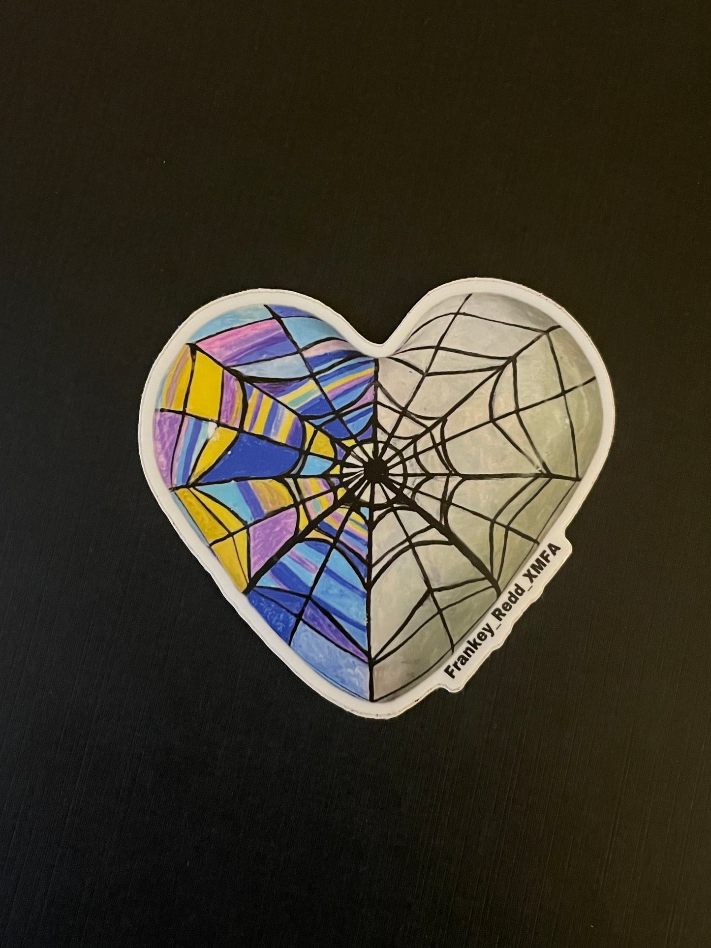 Wednesday/Enid window heart sticker