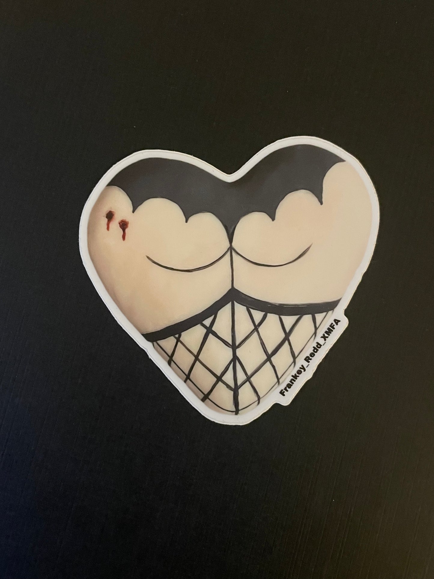 Vampire Bite Booty Sticker